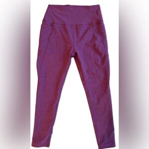 Beyond Yoga Spacedye Leggings in Brick Red Size XL